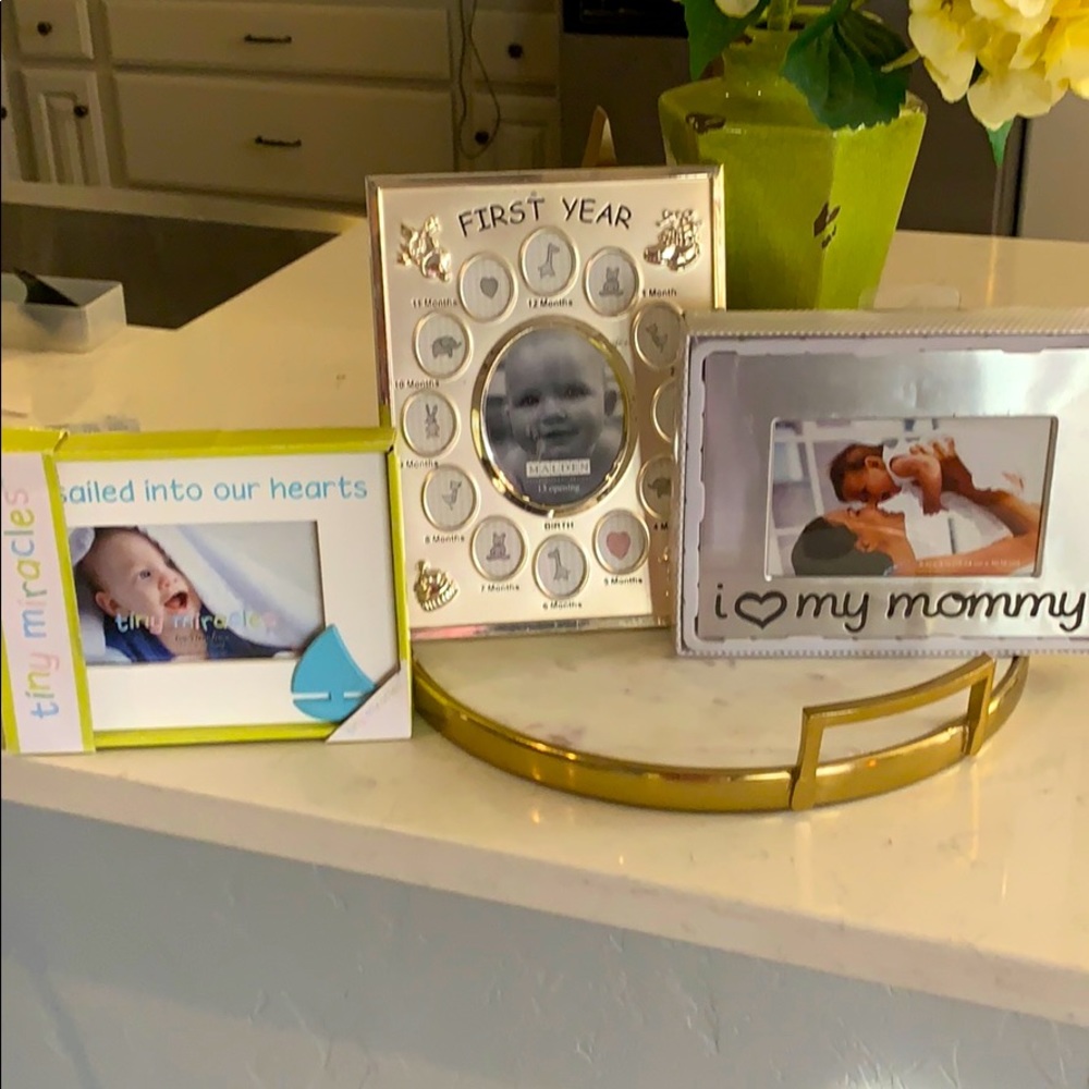 Baby picture frames- NEVER USED